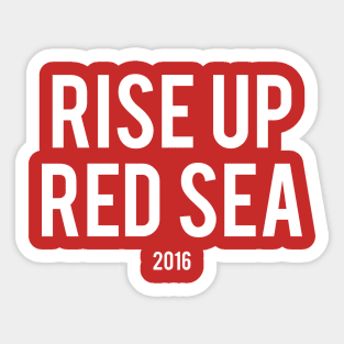 Rise Up Red Sea: White Sticker